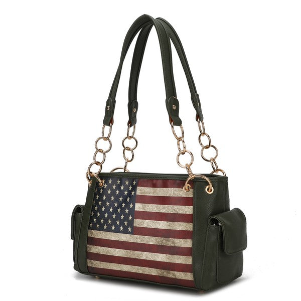 MKF Alaina Women's Flag Shoulder Bag by Mia K