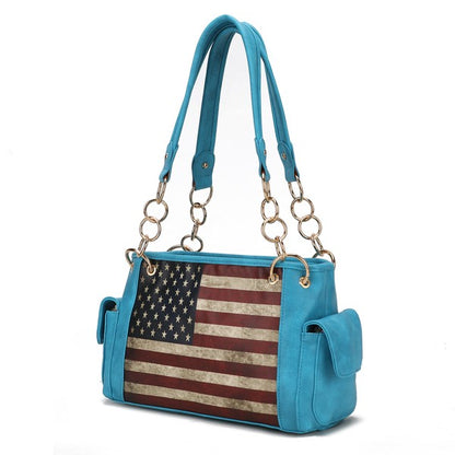 MKF Alaina Women's Flag Shoulder Bag by Mia K