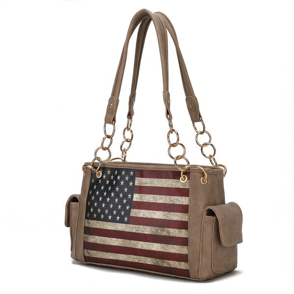 MKF Alaina Women's Flag Shoulder Bag by Mia K