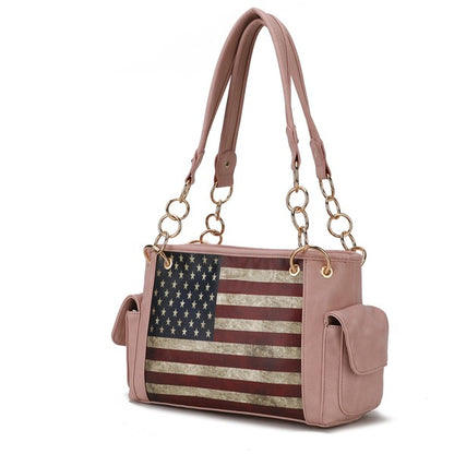 MKF Alaina Women's Flag Shoulder Bag by Mia K