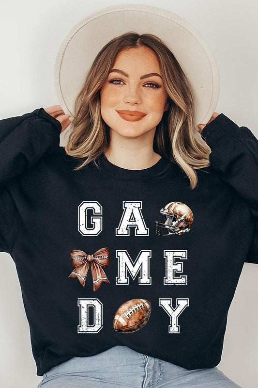 Game day Football Graphic Fleece Sweatshirts