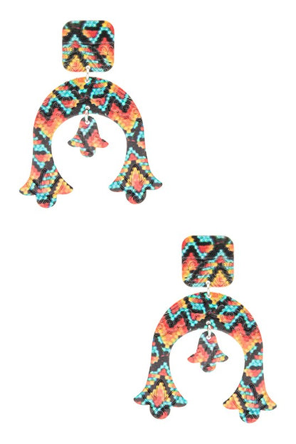 Aztec Printed Iconic Western Earrings