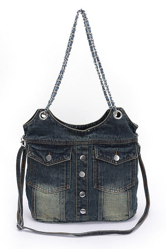 Vintage Denim Iconic Tote Bag