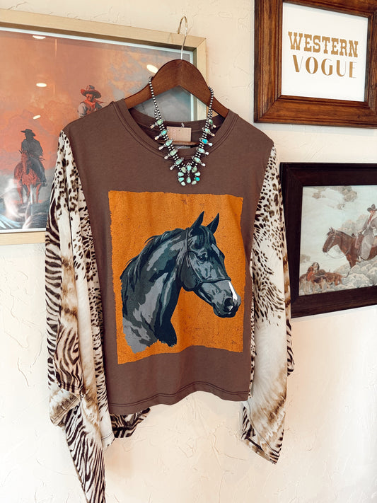 The Langley Animal Print Top