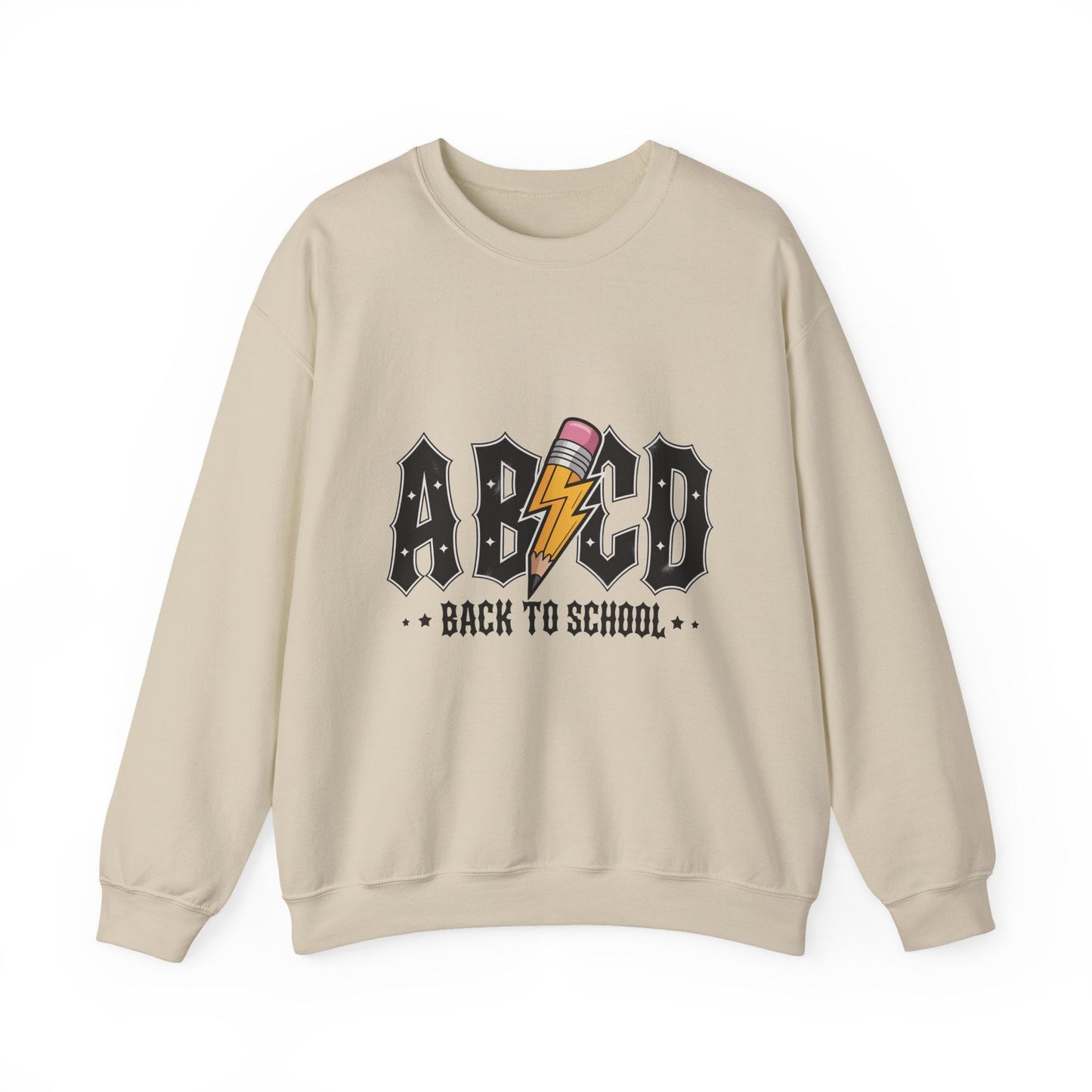 Back to School Crewneck Sweatshirt, Unisex Sweatshirt, Lightweight Sweater, School Apparel, Teacher Gift, Trendy Fashion