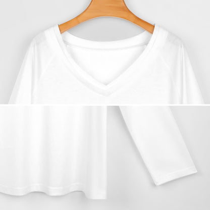 Baha Ranch Retro Pop Western Collage Long Sleeve Top