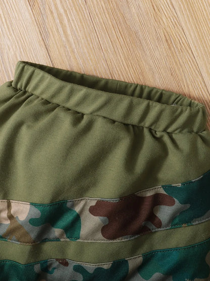 Children's Camouflage Top and Pants Set