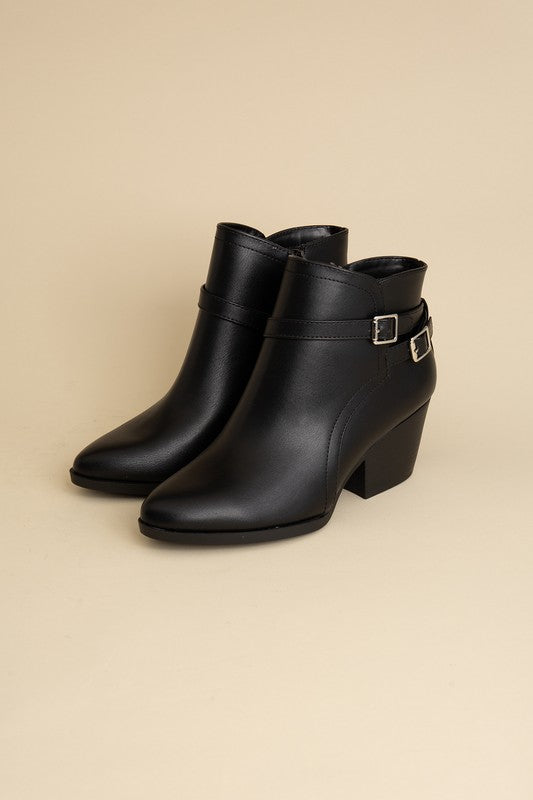 Nadine Ankle Buckle Boots