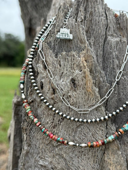 Canyon Clay Turquoise Beaded Necklace