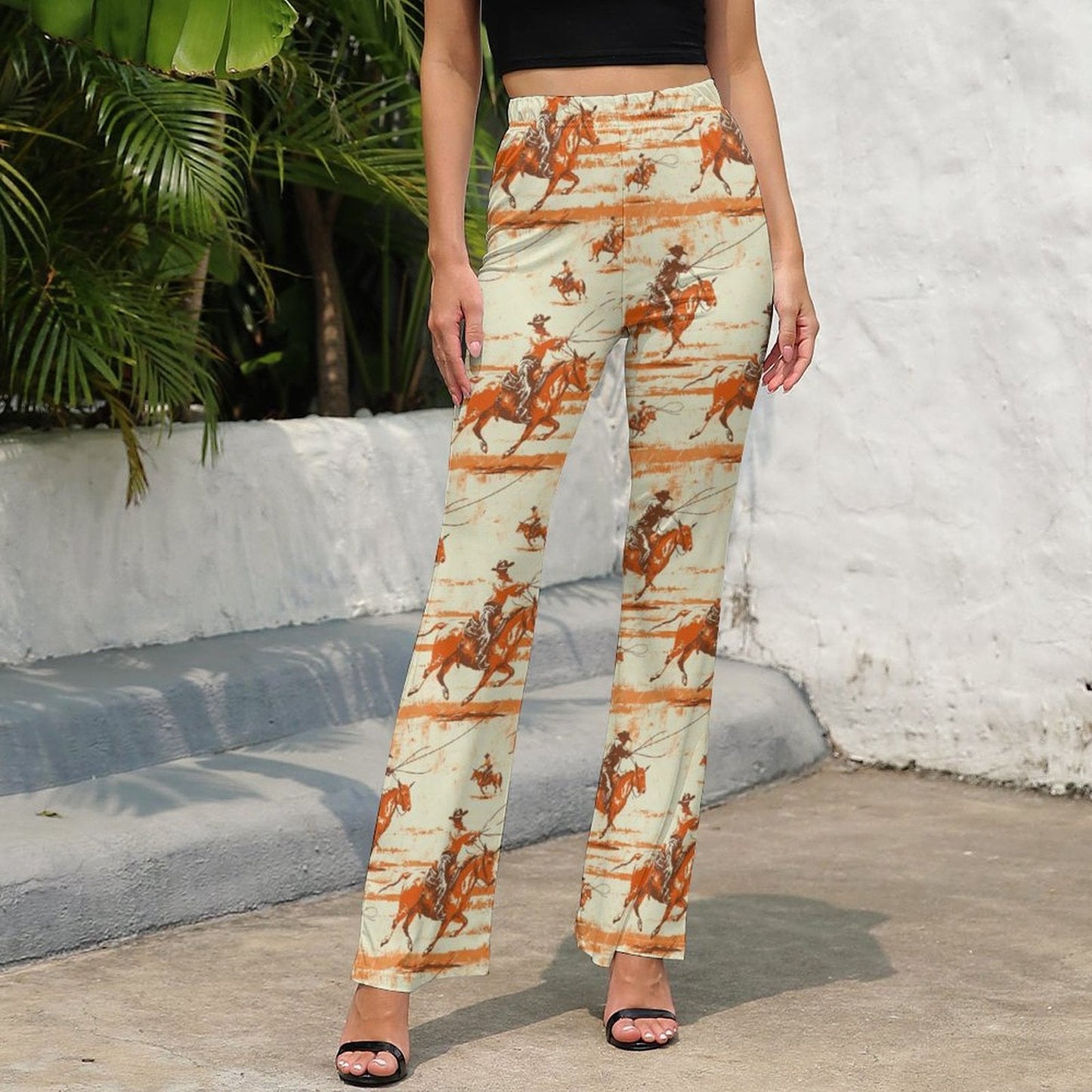 Baha Ranch Retro Western Flare Pants