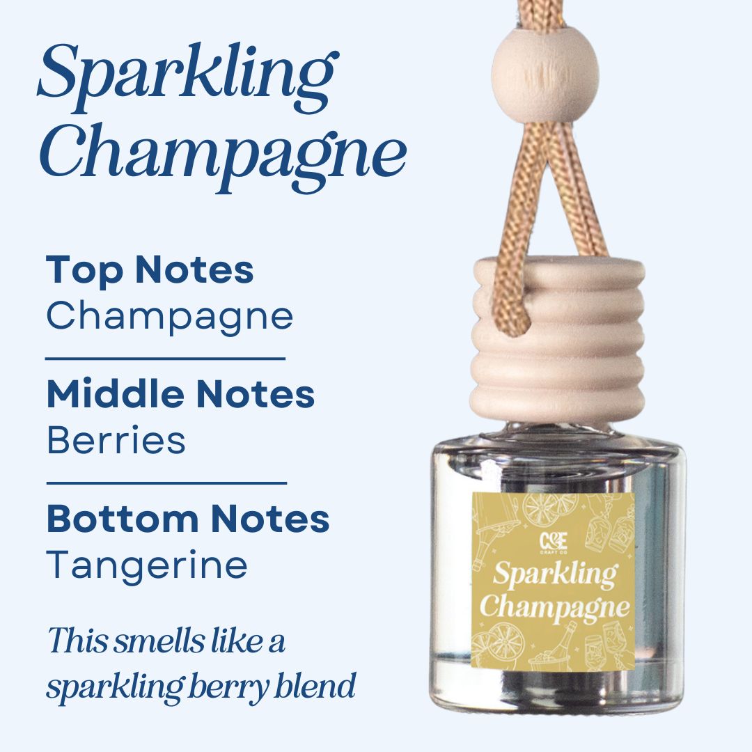 Sparkling Champagne Scented Car Freshener