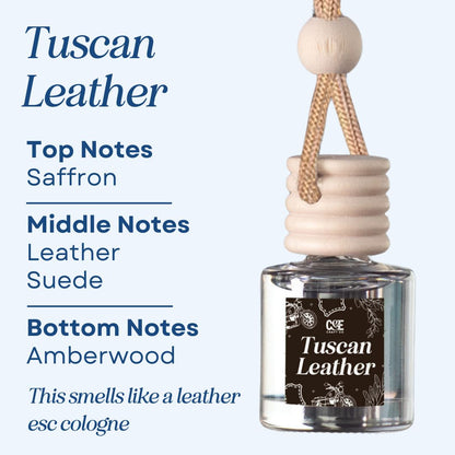 Tuscan Leather Scented Car Freshener