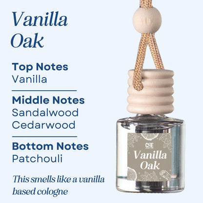 Vanilla Oak Scented Car Freshener