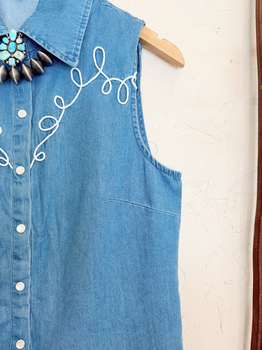 The Dallas Days Denim Top