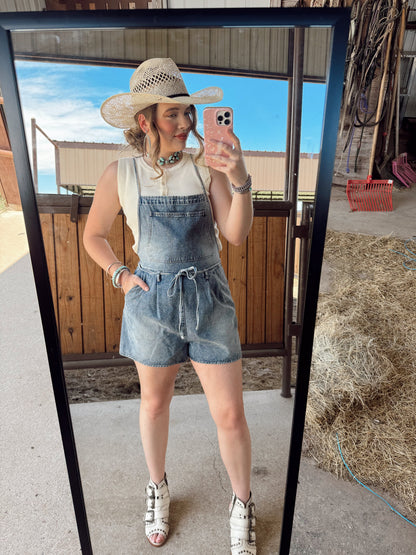 The Durango Denim Romper EXTRA SMALL