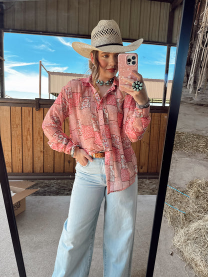 The Bennie Patchwork Top-BEST SELLER