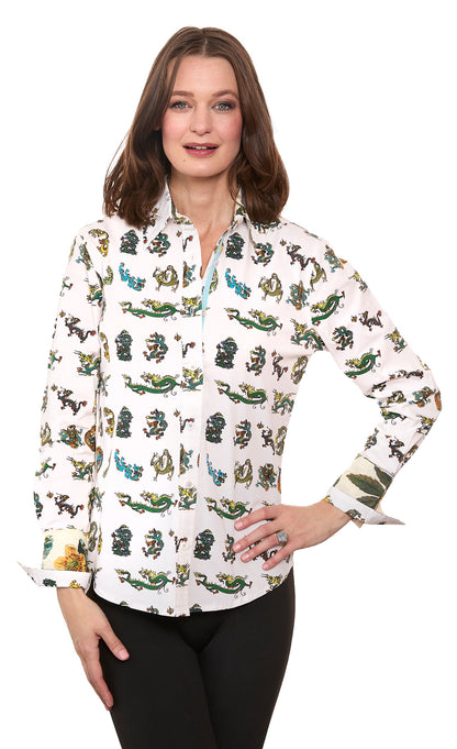 Rome Shirt Mini Dragon Print