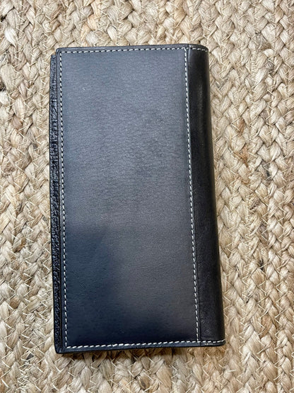 Black Woven Tooled Rodeo Wallet - SALE