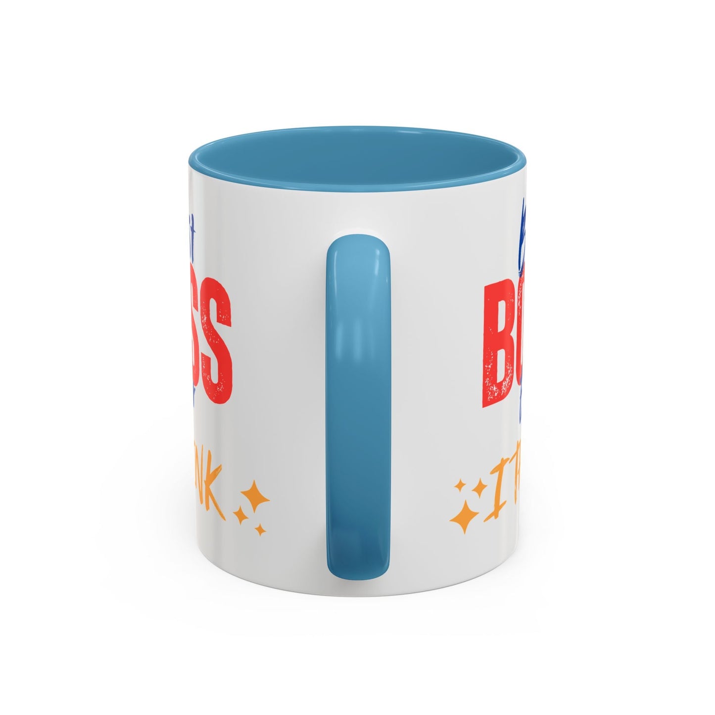 Best Boss Ever Accent Coffee Mug - Perfect Gift for Boss's Day, Office Decor, Motivational Drinkware, Fun Coffee Cup