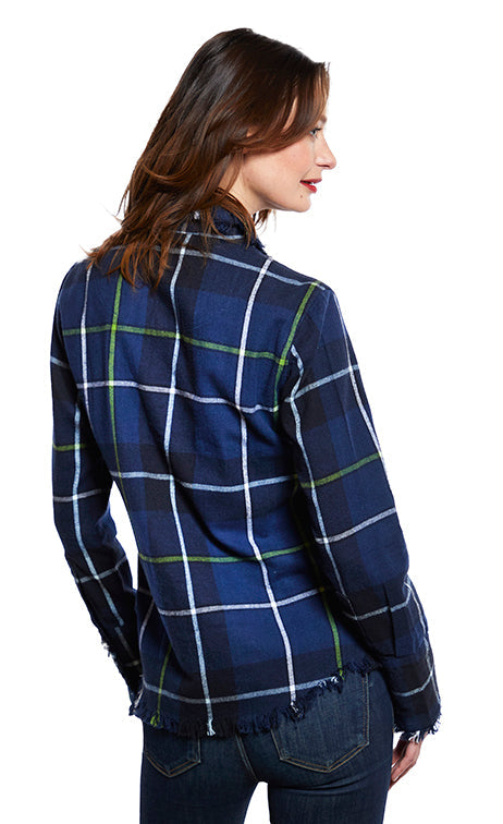 Cape Cod Tunic Blue Yard-Dyed Flannel