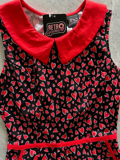 Hearts Collared Dress