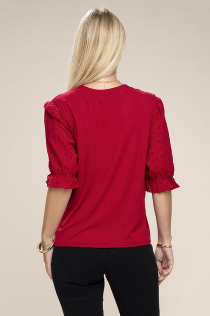 V neck Button front Blouse