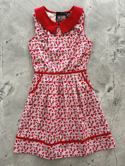 Berry Cherry Collared Dress - Medium only