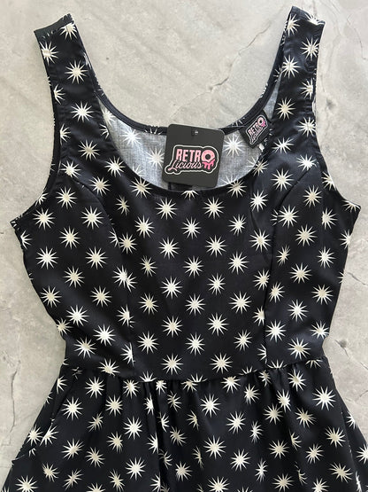 Starburst Shorter Length Fit & Flare Dress