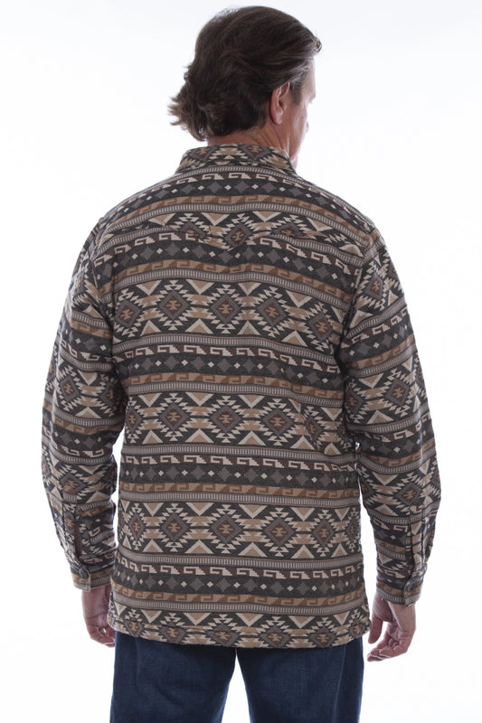 Scully Desert Mesa - Men's Western Flannel Shirt Jacket