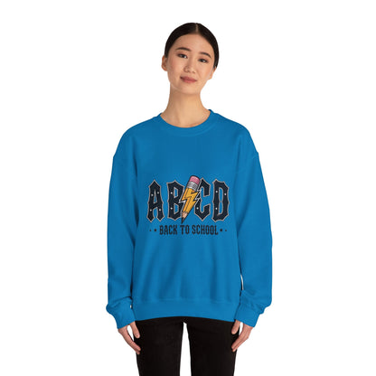 Back to School Crewneck Sweatshirt, Unisex Sweatshirt, Lightweight Sweater, School Apparel, Teacher Gift, Trendy Fashion