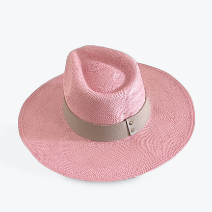 PINK LARGE BRIM STRAW HAT, AS SEEN ON THE TODAY SHOW