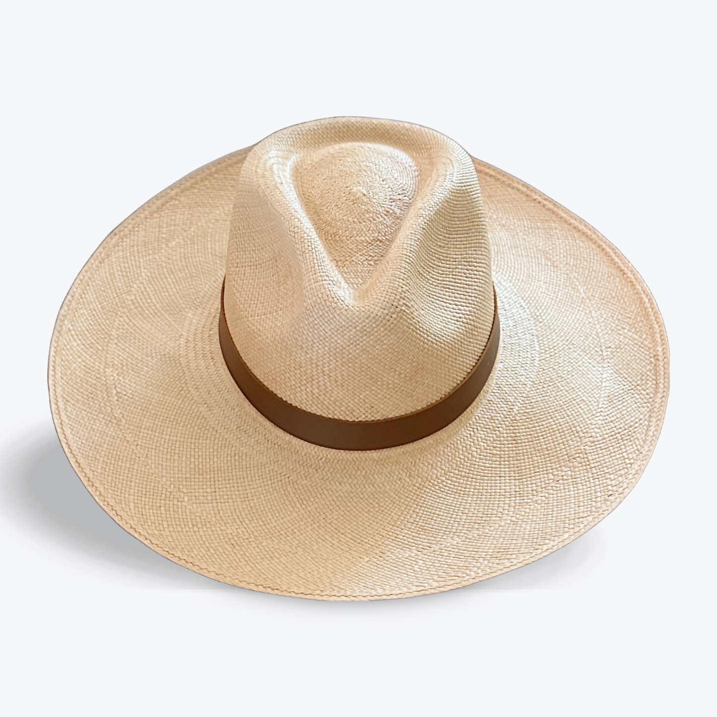 CLASSIC HANDCRAFTED WIDE BRIM STRAW HAT -  LUXURY SUMMER HAT