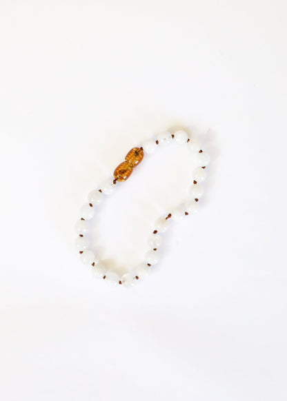 Pure Gemstone + Moonstone || Anklet or Bracelet