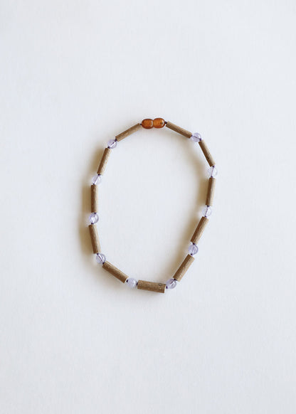 Hazelwood + Amethyst Necklace