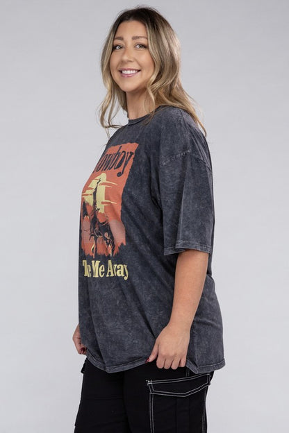 Plus Cowboy Take Me Away Graphic Top