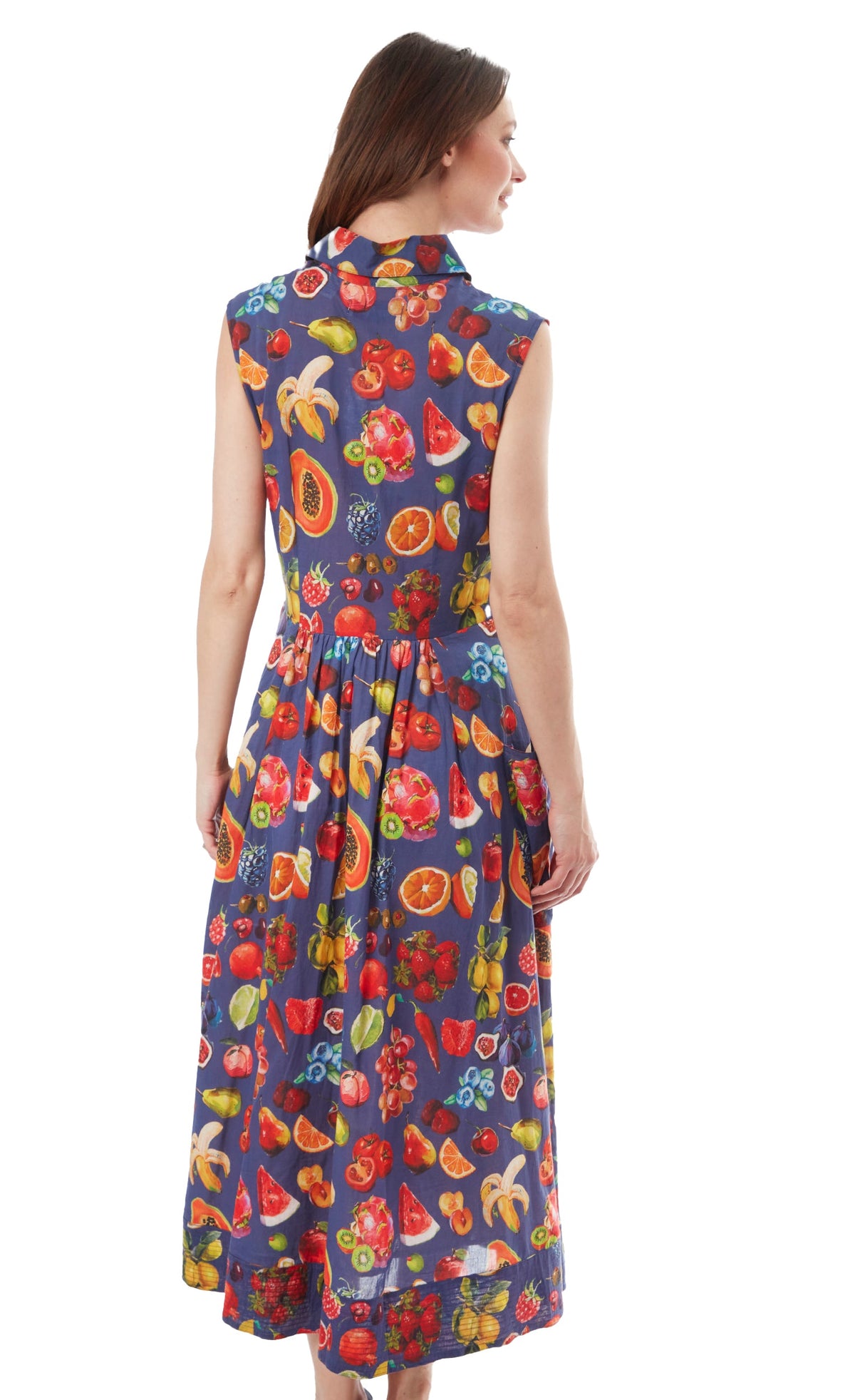 Sea Island Dress Fruit Print