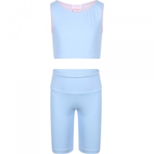 BIKER SHORTS TURQUOISE FISH