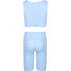 BIKER SHORTS TURQUOISE FISH