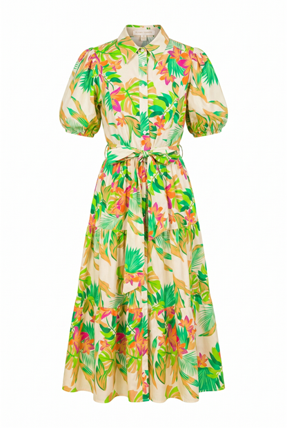 YOU KNOW ME SO WELL POPLIN MIDI SHIRT DRESS