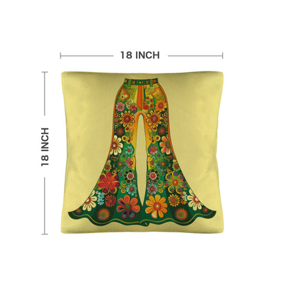 Floral Bell Bottoms Pillow Case Made in America