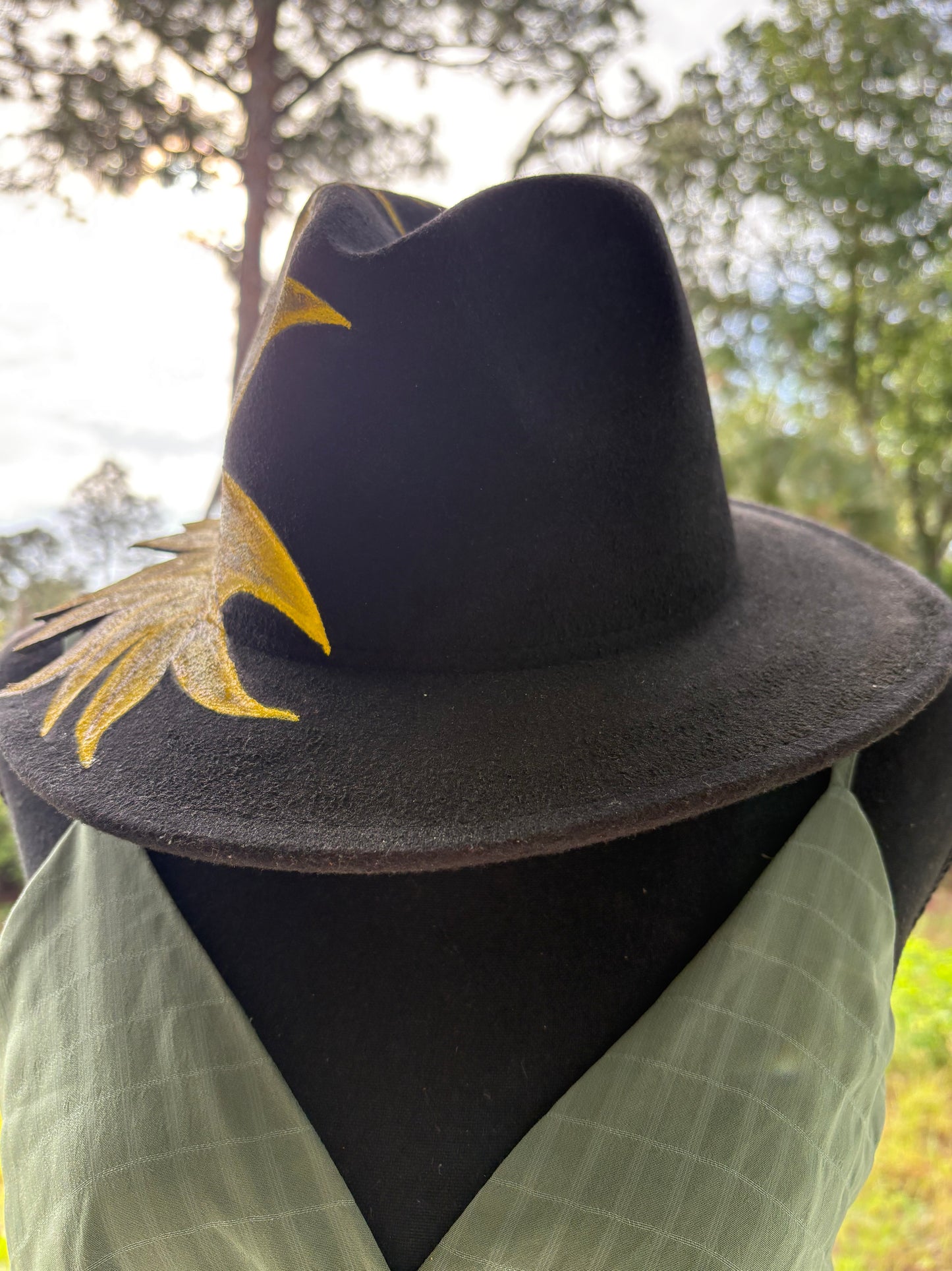 Sunflower Cowgirl Western Fedora