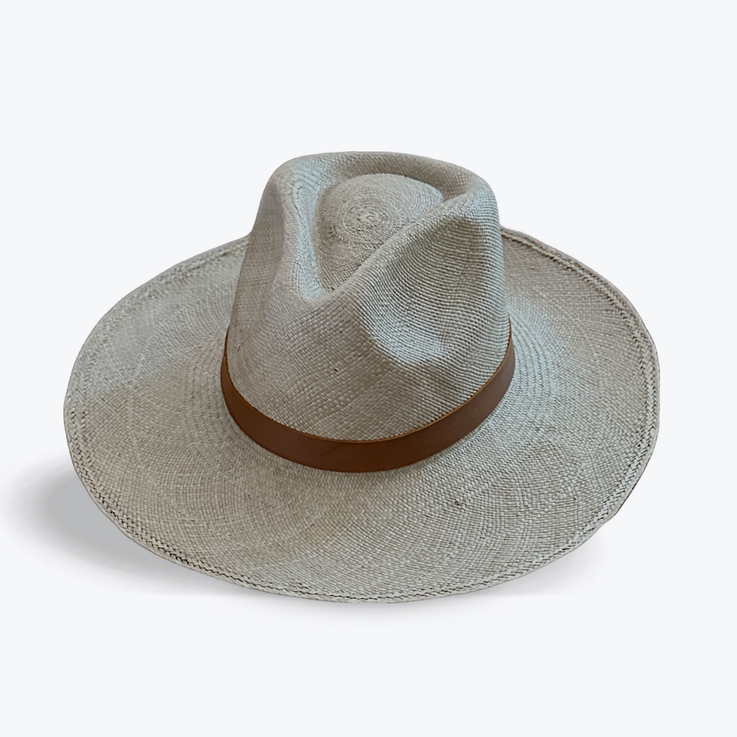 CLASSIC HANDCRAFTED WIDE BRIM STRAW HAT -  LUXURY SUMMER HAT