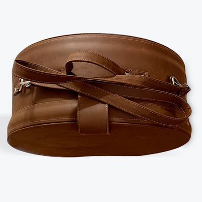 HANDMADE LEATHER HAT TRAVEL CASE AND STORAGE BOX
