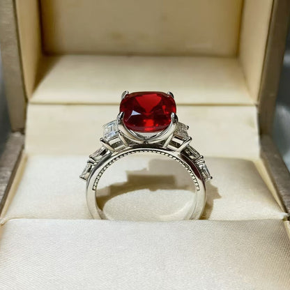5 CARAT MOISSANITE .925 STERLING SILVER RING
