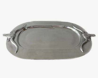 The Silver Bull Oval Platter