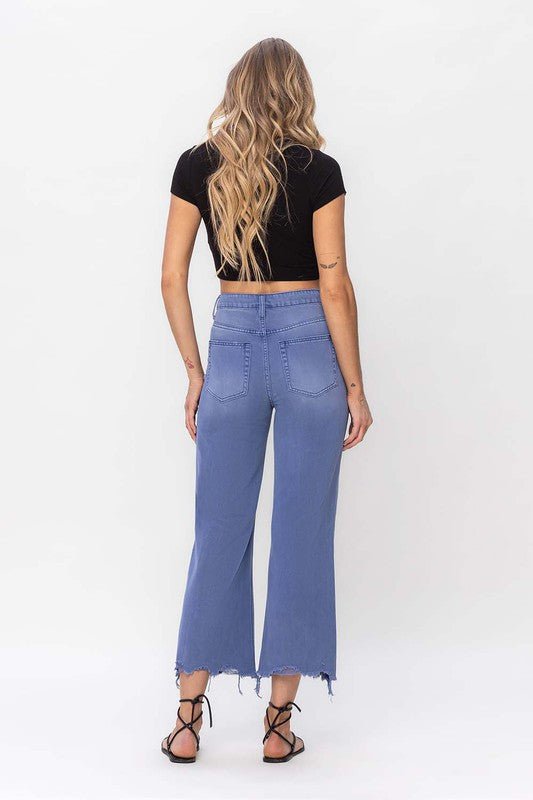 90"s Vintage Crop Flare Jeans - Rustic Jade Designs Co