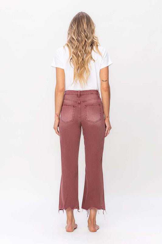 90's Vintage High Rise Crop Flare Jeans - Rustic Jade Designs Co