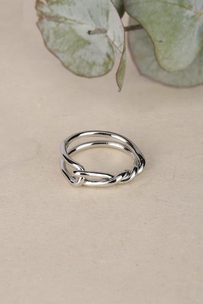 Twisted ring - silver