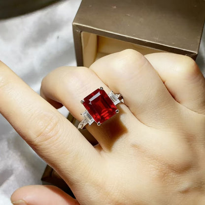 5 CARAT MOISSANITE .925 STERLING SILVER RING
