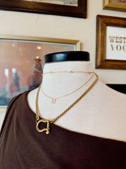 The Rhinestone Cowgirl Necklace {GOLD + SILVER}